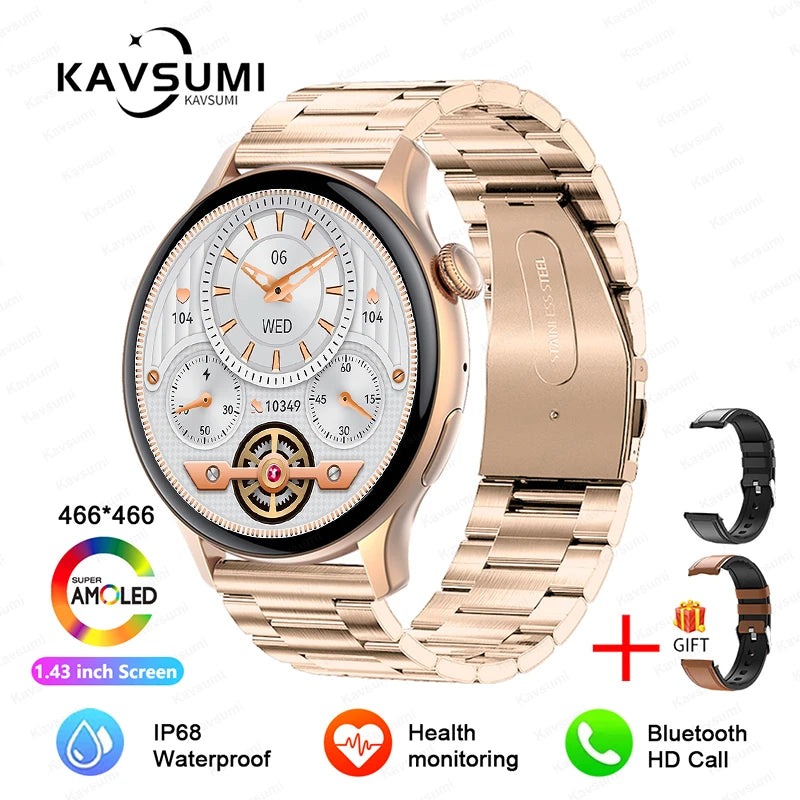 2024 NFC Smartwatch for Women with GPS & Health Monitoring