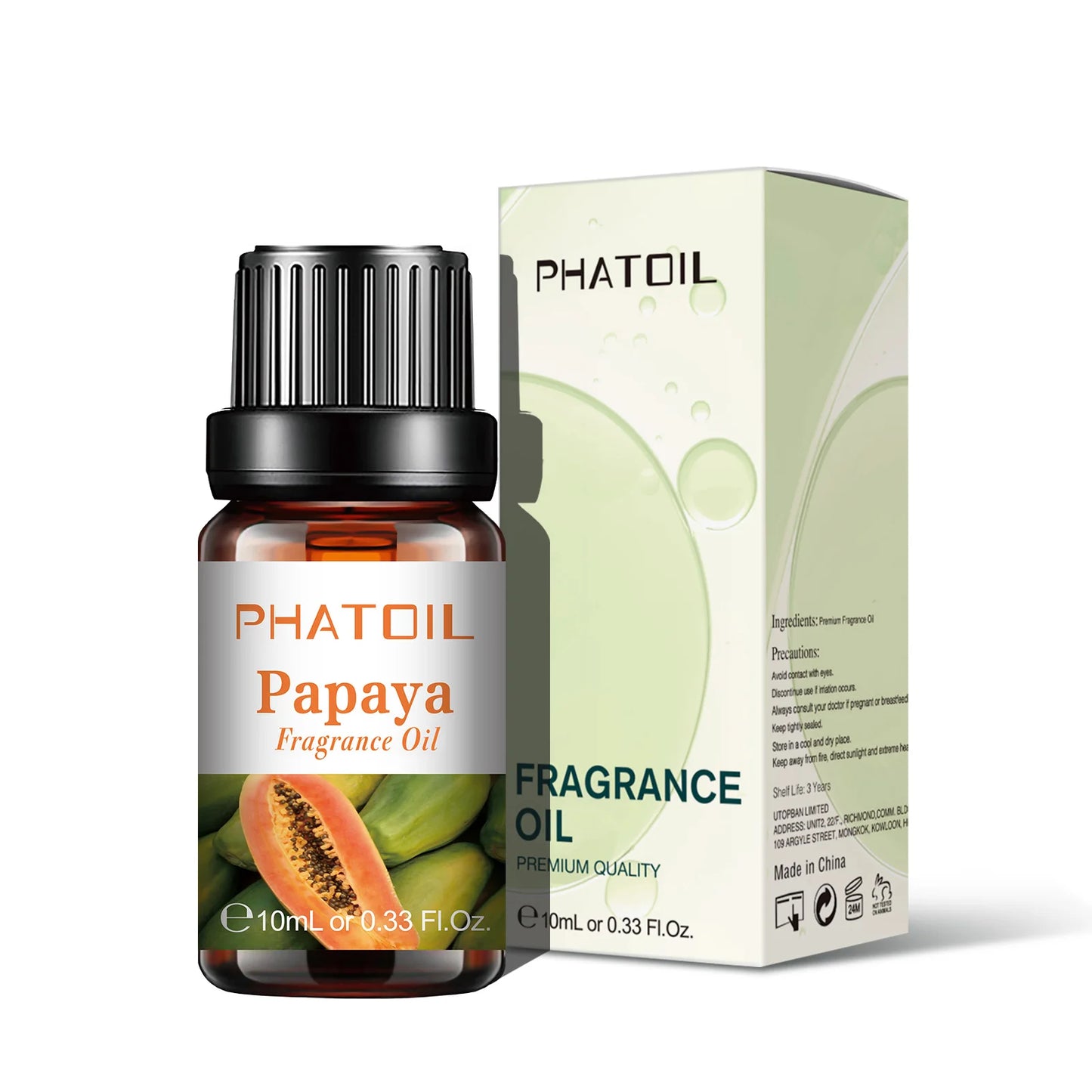 PHATOIL 10ml Fruit Fragrance Oils – 7 Scents for DIY & Aromatherapy