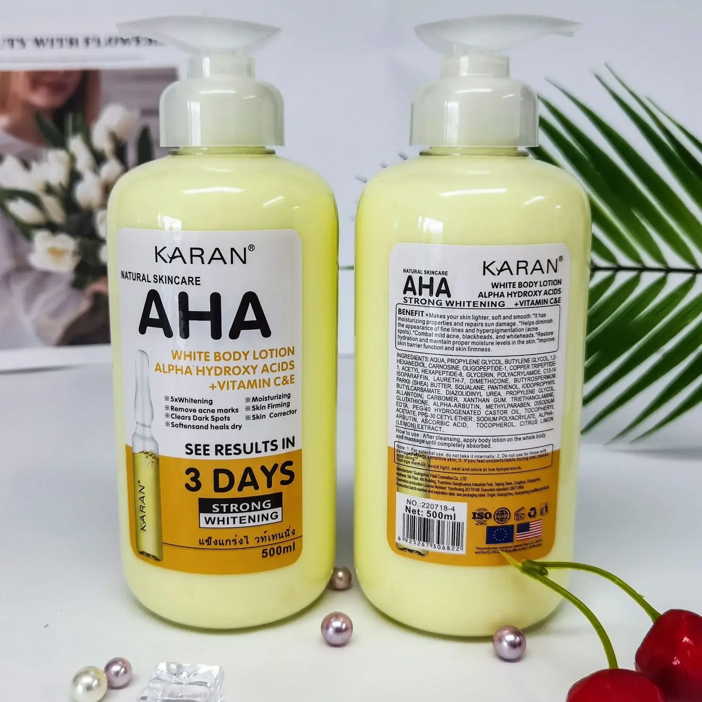 500ml Whitening Body Cream with Vitamin C & E