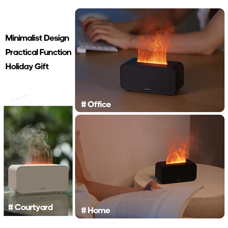 Mini Flame Aromatherapy Humidifier Diffuser