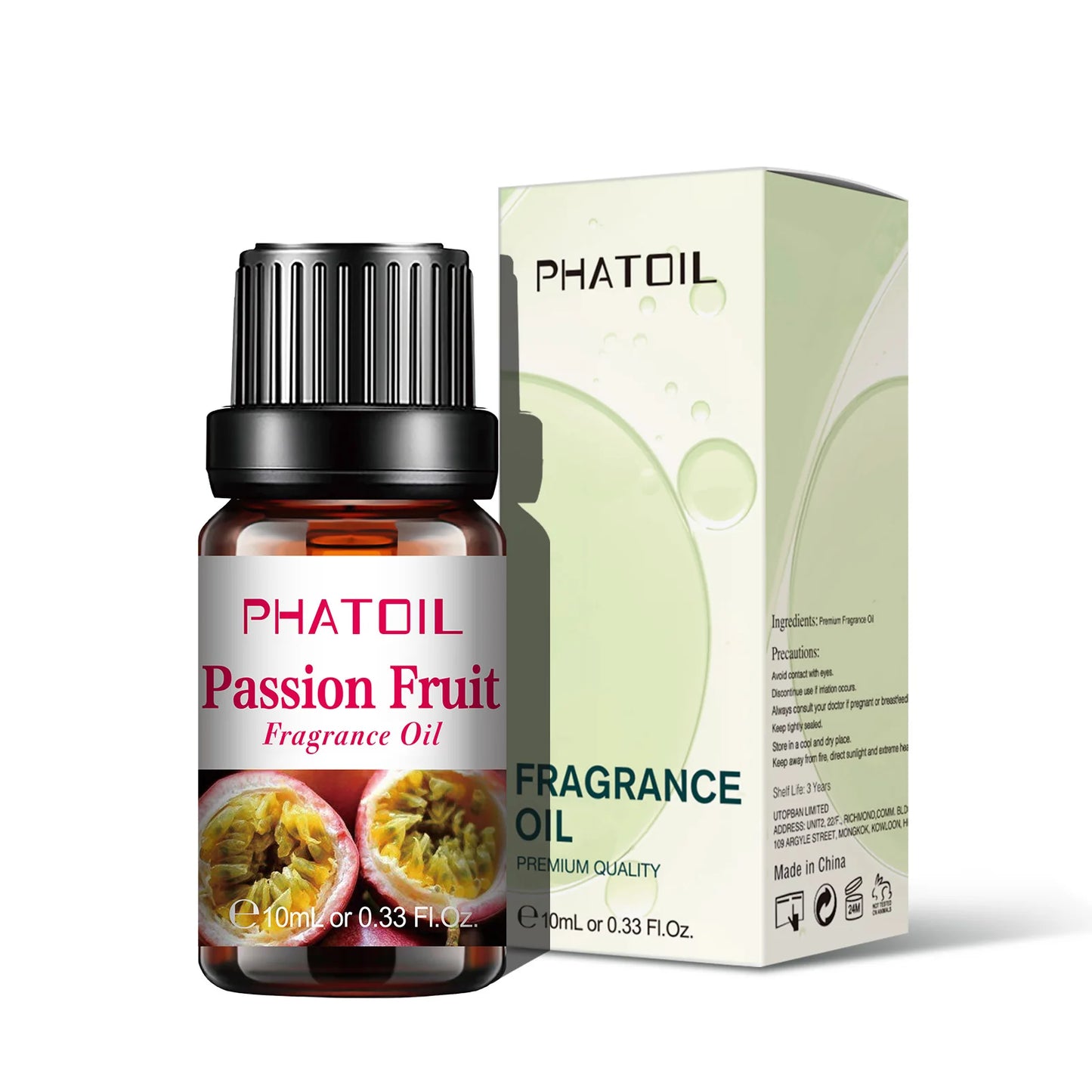 PHATOIL 10ml Fruit Fragrance Oils – 7 Scents for DIY & Aromatherapy