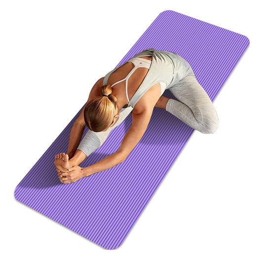 10mm Thick Non-Slip Yoga & Pilates Exercise Mat