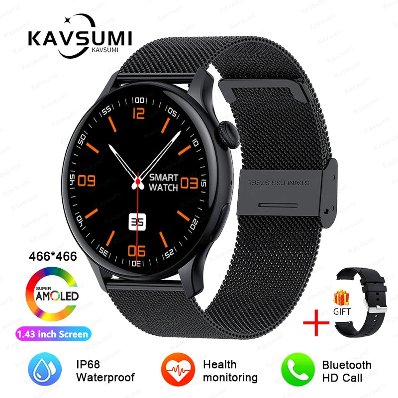 2024 NFC Smartwatch for Women with GPS & Health Monitoring