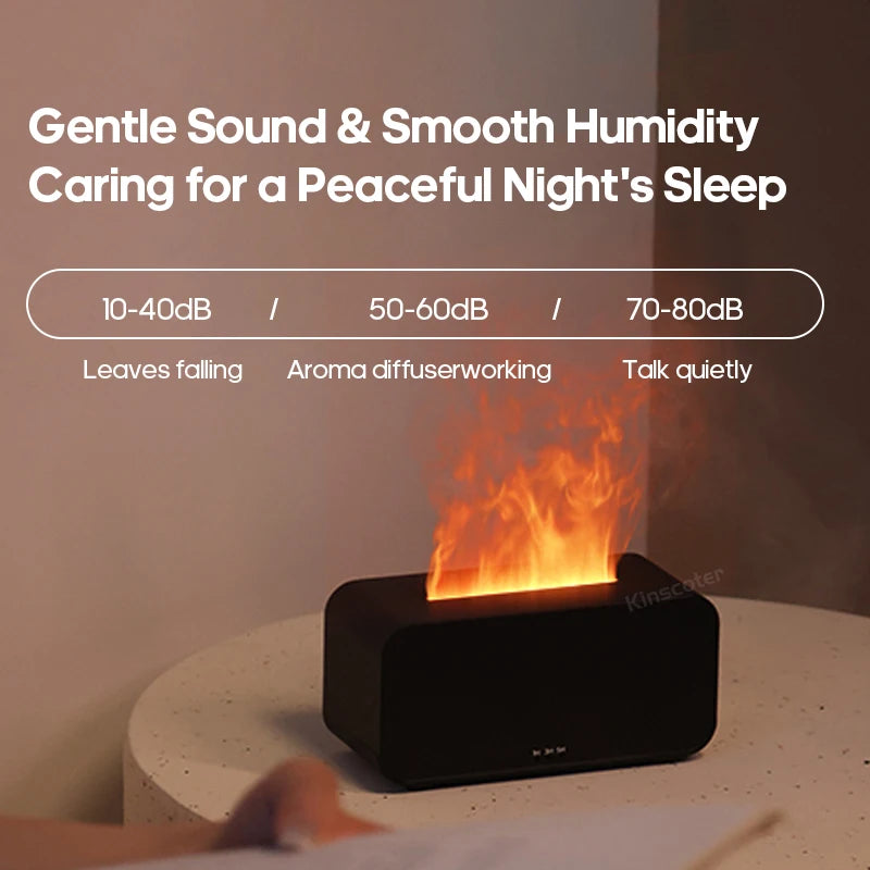Mini Flame Aromatherapy Humidifier Diffuser