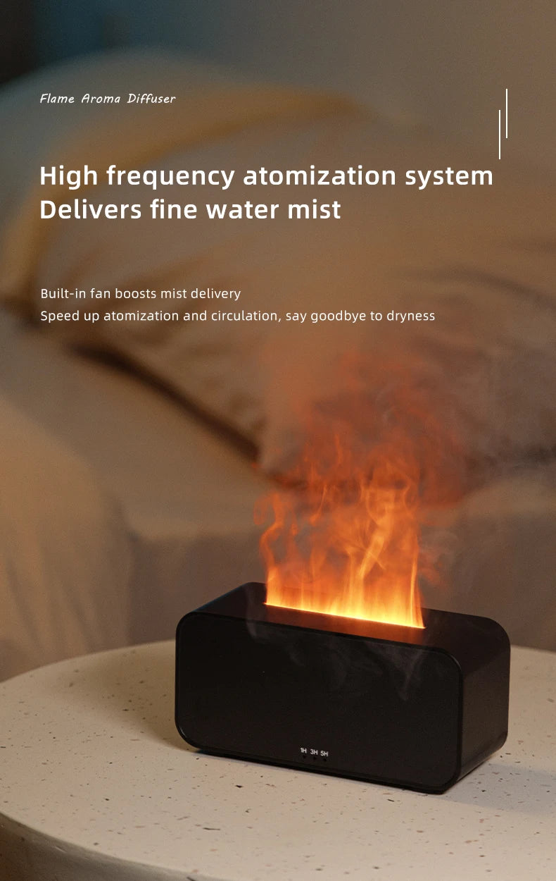 Mini Flame Aromatherapy Humidifier Diffuser